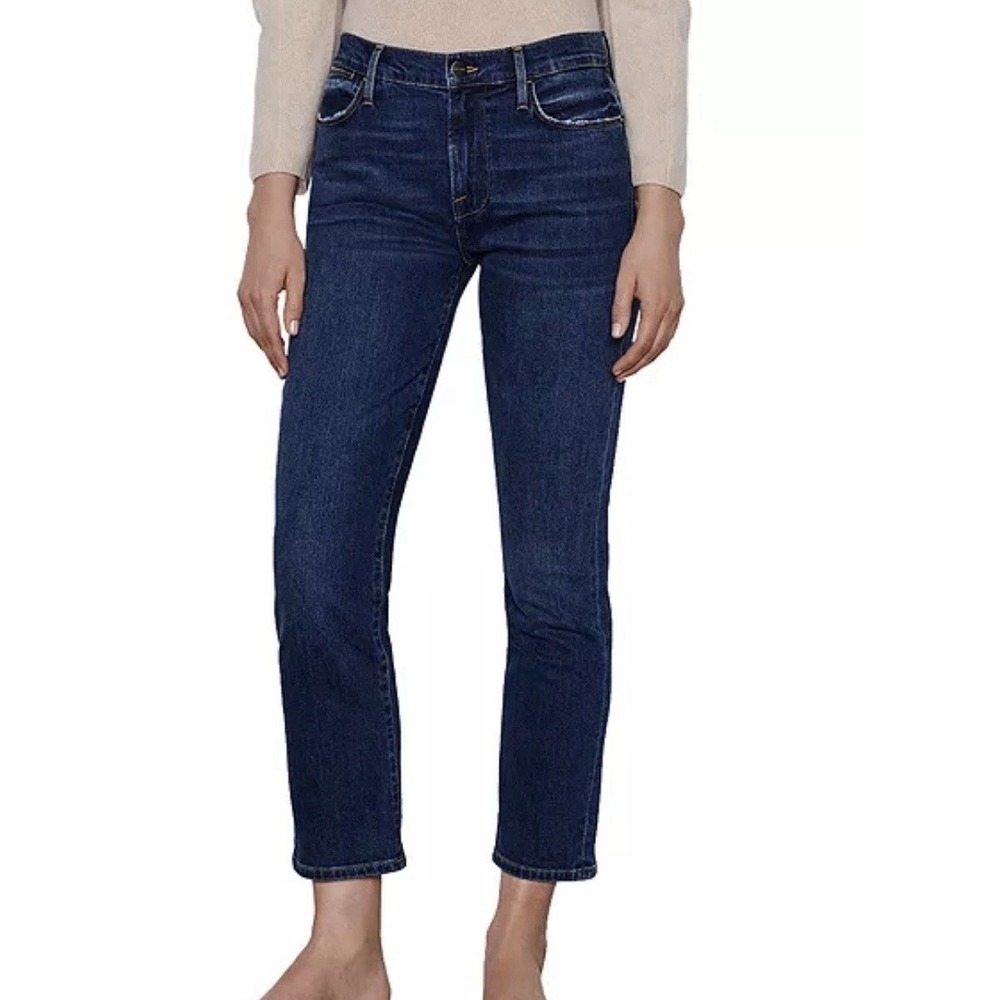 FRAME Le High Straight Jeans in Rosalie - Stretch Premium Denim LHST490 Size 30‎